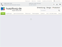 Tablet Screenshot of huepfburg.de